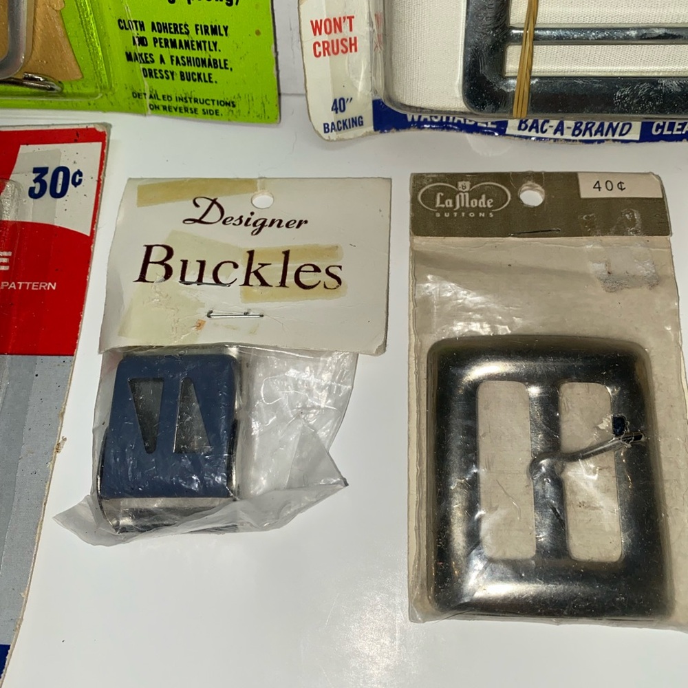 *9A Deluxe Buckle & belt Collection silver variety sizes & shapes for crafts - Picture 2 of 6